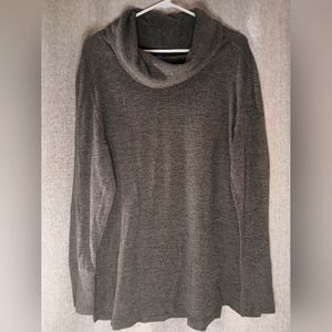 FALLS CREEK WOMEN'S XL LONG SLEEVE GRAY TURTLE NECK TOP